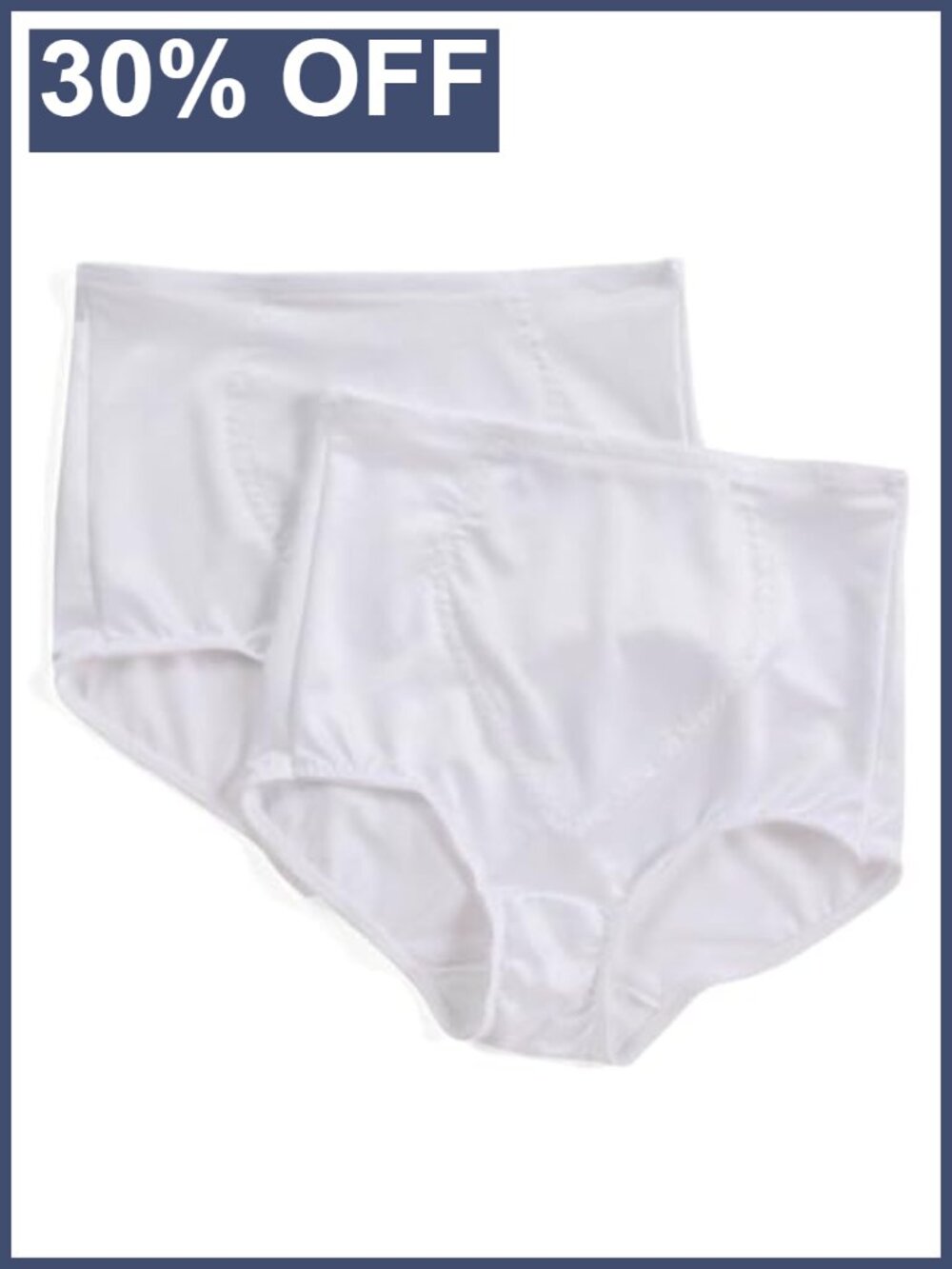 Women's Firm Control Shaping Brief Tummy Control Shapewear 2-Pack